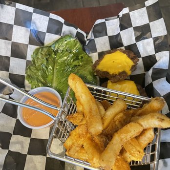 Revolution Golf And Grille - Special order cheese burger sliders and French fries. - Sports Bars Near Me - Williamsburg, Virginia