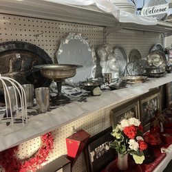 Salvation Army Thrift Store - Silver and silver-plated ware.