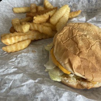 Fosters Freeze - Old Fashioned Burger and crinkle-cut fries. - Ice Cream & Frozen Yogurt Near Me - Barstow, California Fosters Freeze - Old Fashioned Burger and crinkle-cut fries. - Ice Cream & Frozen Yogurt Near Me - Barstow, California