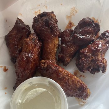 The Garden Grille - chicken wings and dipping sauce - American Near Me - Denton, Texas The Garden Grille - chicken wings and dipping sauce - American Near Me - Denton, Texas