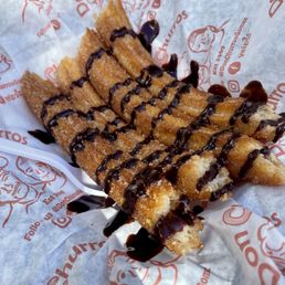 Churrito Tray with Chocolate Drizzle