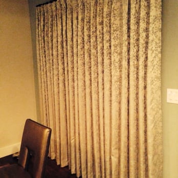 Sylvan's & Phillip's Drapes & Blinds - Dining room curtains fully settled and looking amazing. - Shades & Blinds Near Me - Los Angeles, California Sylvan's & Phillip's Drapes & Blinds - Dining room curtains fully settled and looking amazing. - Shades & Blinds Near Me - Los Angeles, California