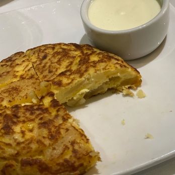 Taberna del Alabardero - Tortilla with aioli - Spanish Near Me - Washington, DC, District of Columbia Taberna del Alabardero - Tortilla with aioli - Spanish Near Me - Washington, DC, District of Columbia
