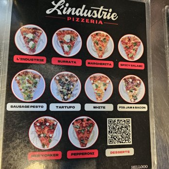 L'industrie Pizzeria - The visuals help since the names don't tell you much. - Pizza Near Me - Brooklyn, New York L'industrie Pizzeria - The visuals help since the names don't tell you much. - Pizza Near Me - Brooklyn, New York
