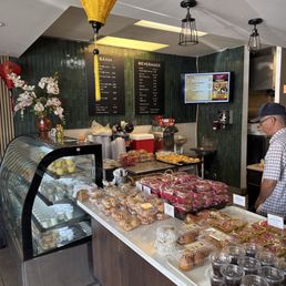 Inside bakery