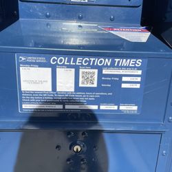 Us Post Office - Drop-off box just outside of entrance on sidewalk @ Oak St. (walk-up). DRIVE-UP blue boxes are still at the old loc. (Atlantic & Grant)