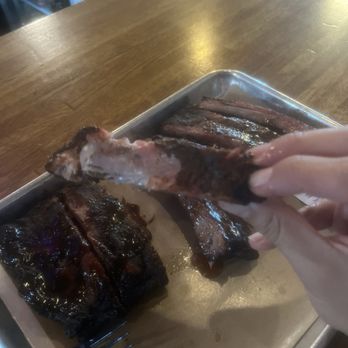 Stack City BBQ & Beer - St.Louis pork Ribs Strawberry habanero glaze - Barbeque Near Me - Austin, Texas Stack City BBQ & Beer - St.Louis pork Ribs Strawberry habanero glaze - Barbeque Near Me - Austin, Texas