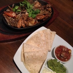 Coyote Grill - Beef and chicken fajitas