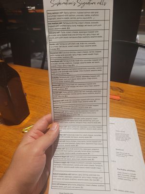 Menu photo 5 sushimotion tampa, FL