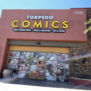 Torpedo Comics - Las Vegas - Signage - Comic Books Near Me - Las Vegas, Nevada