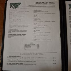 Boomtown Cafe - Menu, 1 of 3, September 2025