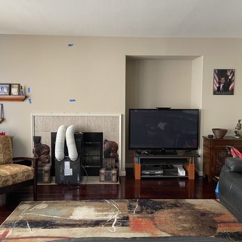 Artisan Woodmasters - Boring original wall and much smaller TV - Cabinetry Near Me - San Rafael, California Artisan Woodmasters - Boring original wall and much smaller TV - Cabinetry Near Me - San Rafael, California
