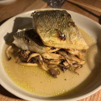 Konban - Bronzino with mushroom - Izakaya Near Me - New York, New York