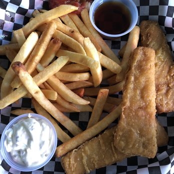 Slider Buns - Fish and Chips with Vinegar and Mayo - Burgers Near Me - San Francisco, California
