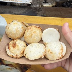 Coconut mini pancakes