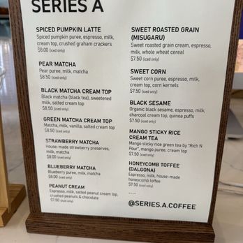 Series A Coffee - Seasonal / fun drinks - Coffee & Tea Near Me - Beverly Hills, California Series A Coffee - Seasonal / fun drinks - Coffee & Tea Near Me - Beverly Hills, California