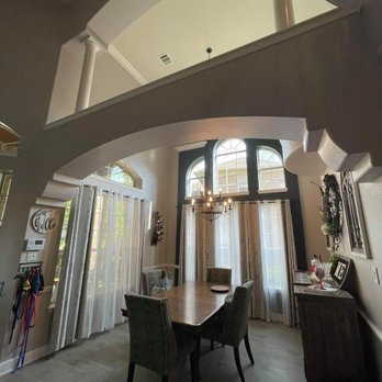 Rangels Drywall And Painting - Two story painting with accent wall and trim. - Painters Near Me Rangels Drywall And Painting - Two story painting with accent wall and trim. - Painters Near Me