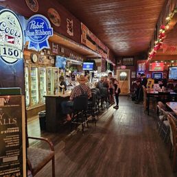 Big bar and dining area fun decor Big bar and dining area fun decor