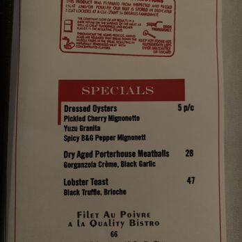 Quality Meats - Menu - Steakhouses Near Me - New York, New York Quality Meats - Menu - Steakhouses Near Me - New York, New York