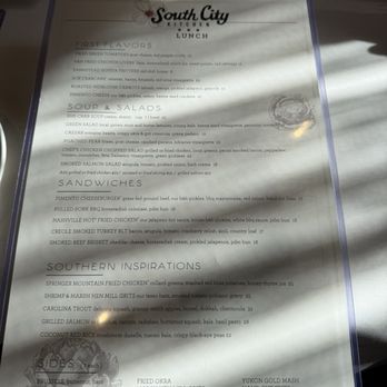 South City Kitchen - Menu - Southern Near Me - Atlanta, Georgia