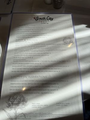 Menu photo 4 South City Kitchen Atlanta, GA