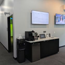 GolfCave Indoor Golf Simulators - Randolph - Our coffee bar