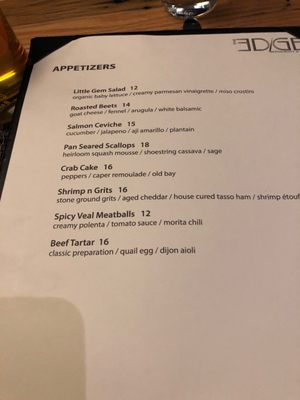 Menu photo 4 The Edge in Jackson Jackson, NJ