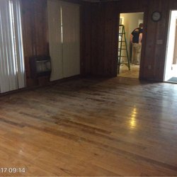 Servpro - Water damage at home.  Floors and walls affected, materials had to be removed