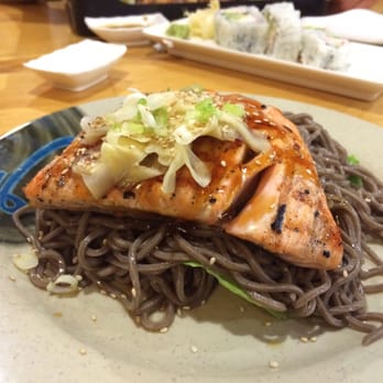 Ichima - Entree: salmon teriyaki w/ soba noodles - Sushi Bars Near Me - Pasadena, California