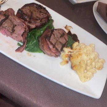 Mignon's Steaks & Seafood - Bacon Wrapped Filet Medallions and Mac N Cheese - Steakhouses Near Me - Biloxi, Mississippi
