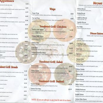 Tandoori Grill - Menu Side 2 - Indian Near Me - Manteca, California Tandoori Grill - Menu Side 2 - Indian Near Me - Manteca, California
