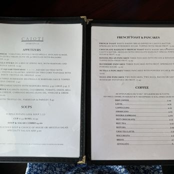 Caioti Pizza Cafe - menu - Pizza Near Me - Studio City, California
