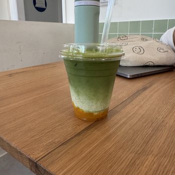 Frenzy Coffee - mango matcha - Coffee Roasteries Near Me - Davis, California