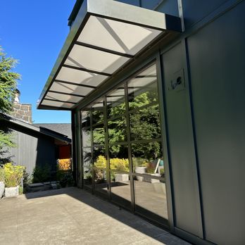 Pike Awning - metal awning with translucent roofing to allow light to come through - Patio Coverings Near Me - Portland, Oregon Pike Awning - metal awning with translucent roofing to allow light to come through - Patio Coverings Near Me - Portland, Oregon