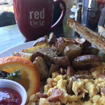 Red Twig Bakery Café - Ham and cheese scramble with perfectly cooked potatoes - Bakeries Near Me - Edmonds, Washington Red Twig Bakery Café - Ham and cheese scramble with perfectly cooked potatoes - Bakeries Near Me - Edmonds, Washington