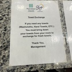 Sleep Inn - At the check-in desk
