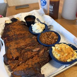 Full Slab (12 Bones) Mac and Cheese Baked Beans Potato Salad Full Slab (12 Bones) Mac and Cheese Baked Beans Potato Salad