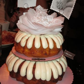 Nothing Bundt Cakes - MICHELLE AND DENNIS' WEDDING CAKE. LOVELY (WITH THE EXCEPTION OF THE SLOPPY ICING JOB) AND DELICIOUS. - Desserts Near Me - Brea, California Nothing Bundt Cakes - MICHELLE AND DENNIS' WEDDING CAKE. LOVELY (WITH THE EXCEPTION OF THE SLOPPY ICING JOB) AND DELICIOUS. - Desserts Near Me - Brea, California