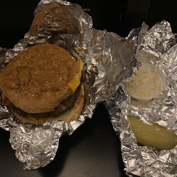 Jahns Since 1897 - a hamburger and a pickle - Diners Near Me - Jackson Heights, New York