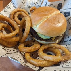 Wayback Burgers - Classic with onion rings