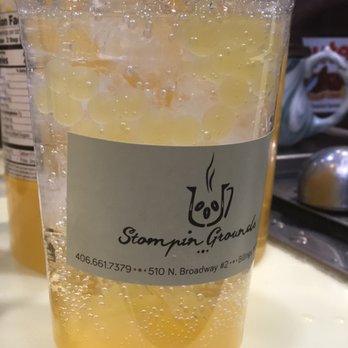 Stompin Grounds - Just peachy spritzer - Coffee & Tea Near Me - Billings, Montana