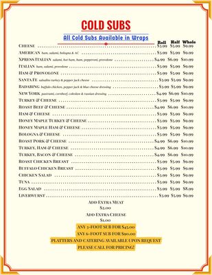 Menu photo 5 Corner Xpress Mart Lawrenceville, NJ