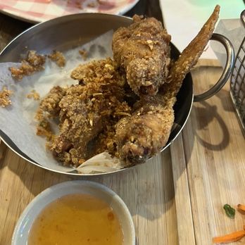 The Buffs - Thai Herbed Wings (after we ate 2 because it was delicious) - Thai Near Me - Long Island City, New York The Buffs - Thai Herbed Wings (after we ate 2 because it was delicious) - Thai Near Me - Long Island City, New York