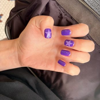 Sense Nail Bar - Gel Manicure with Star Design - Nail Salons Near Me - Milpitas, California Sense Nail Bar - Gel Manicure with Star Design - Nail Salons Near Me - Milpitas, California