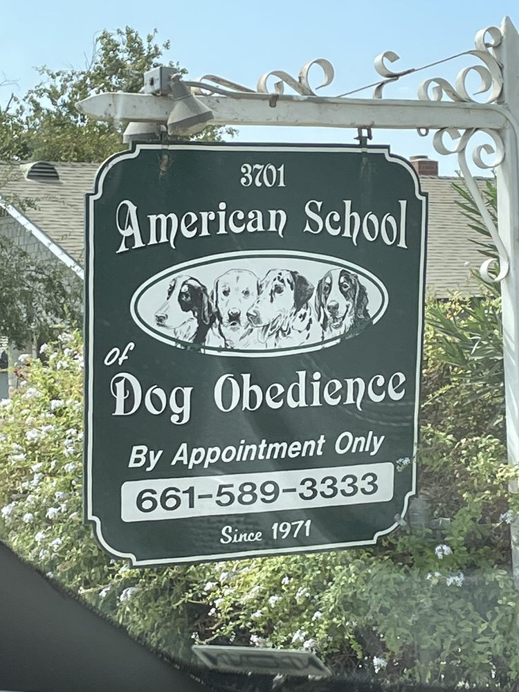 AMERICAN SCHOOL OF DOG OBEDIENCE Updated August 2024 3701 Wegis Ave, Bakersfield, California