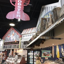a lobster hanging from the ceiling a lobster hanging from the ceiling