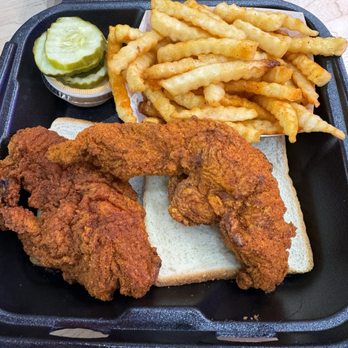 Dave's Hot Chicken - Dave's #1 2 Tenders w/ Fries mild - Chicken Shop Near Me - Union City, California Dave's Hot Chicken - Dave's #1 2 Tenders w/ Fries mild - Chicken Shop Near Me - Union City, California