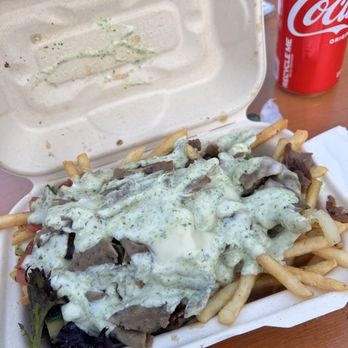 Kabob Trolley - Beef and Lamb Gyro Fries ("Hella Fries") - Food Trucks Near Me Kabob Trolley - Beef and Lamb Gyro Fries ("Hella Fries") - Food Trucks Near Me