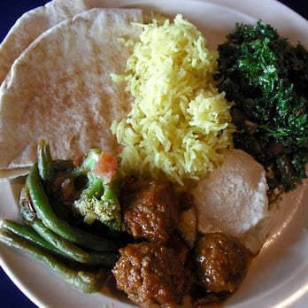 Phoenicia Pita Kitchen - a plate assembled from the buffet - Greek Near Me - Gilbert, Arizona