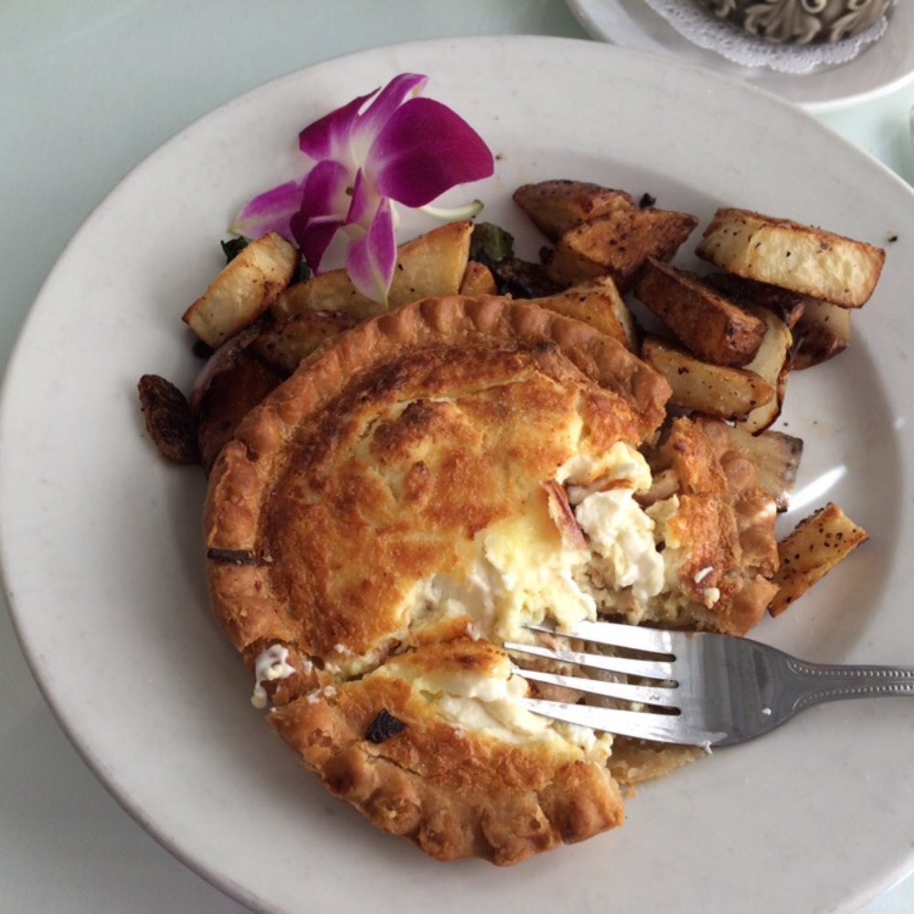 The Breakfast Cottage - Special: salmon, capers and cream cheese quiche... Fresh and tasty - Breakfast & Brunch Near Me - Nokomis, Florida